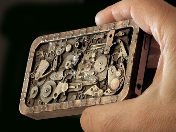 Steampunk IPhonehone case for IPhone 4 and 4S.