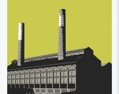 Lots Road Power Station Screenprint