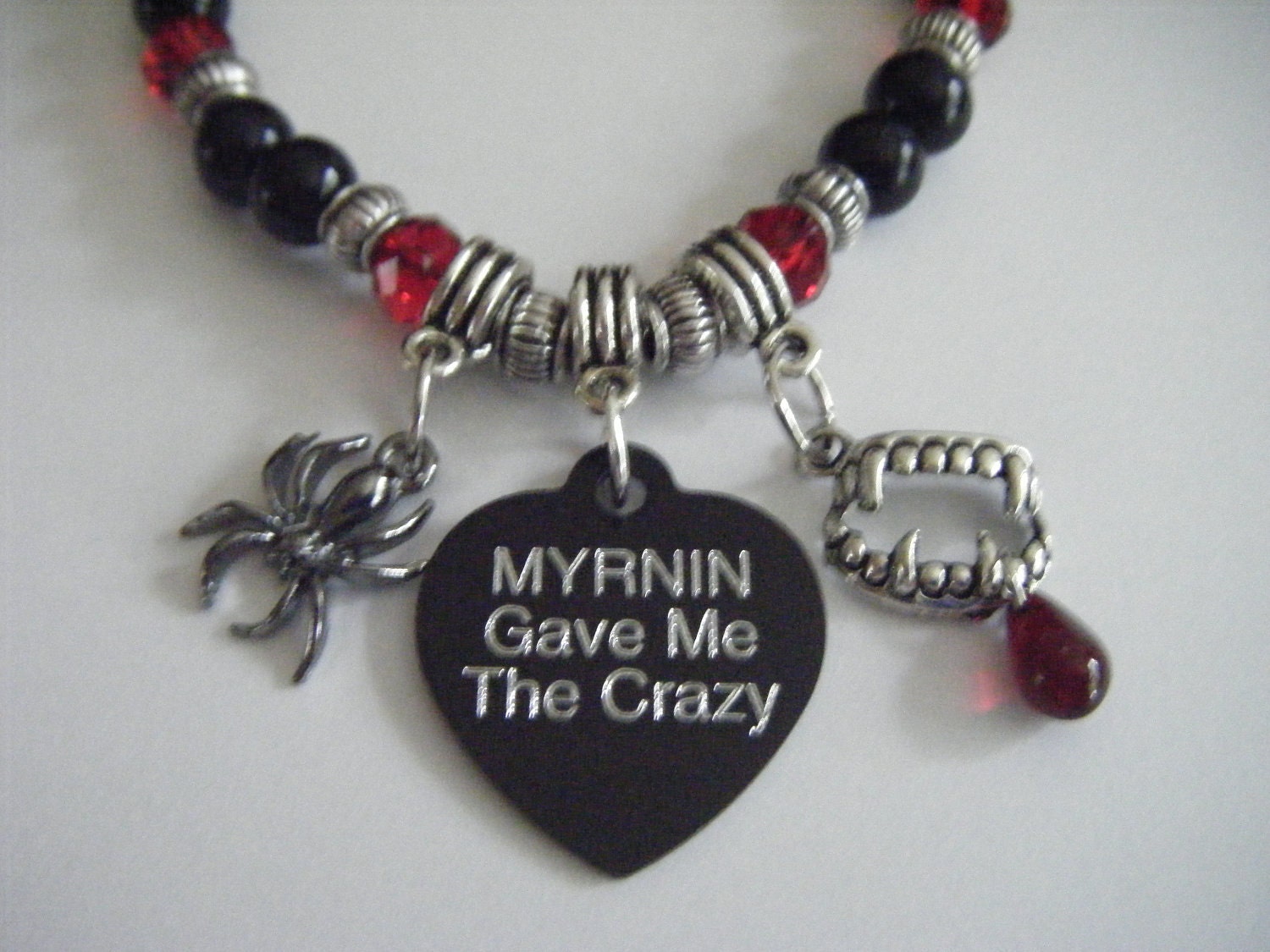 The Morganville Vampires Myrnin Vampire Fangs Bob The Spider Bracelet