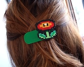 Super Mario Bros Hair Barrette. 7 different sprites