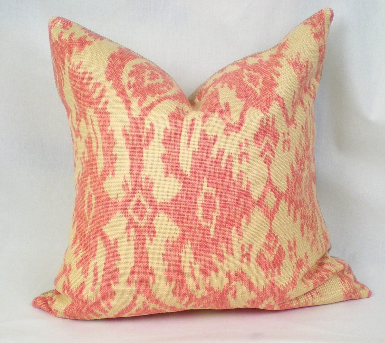 16 x 16 inch . Kravet Rose Basketweave . Pillow Cover . Pillow Cushion