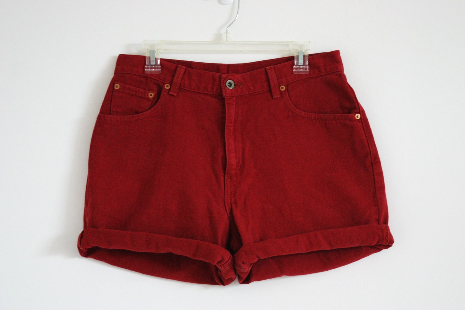 Levi's Rust High Waisted Shorts Size 12