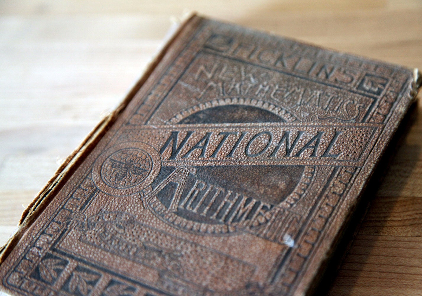 Antique Math Book Ficklin's New Mathematics National Arithmetic Book 1881