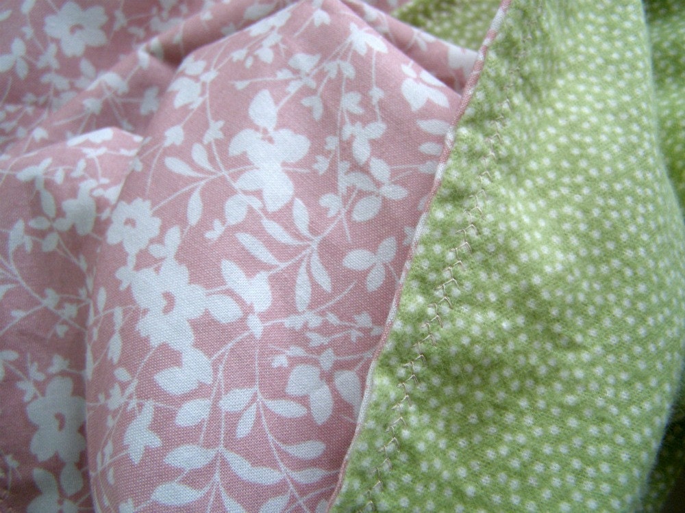 Doll blanket or baby blanket 35" x 40" 100% cotton blanket