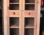 Primitive, Americana, Country Hutch