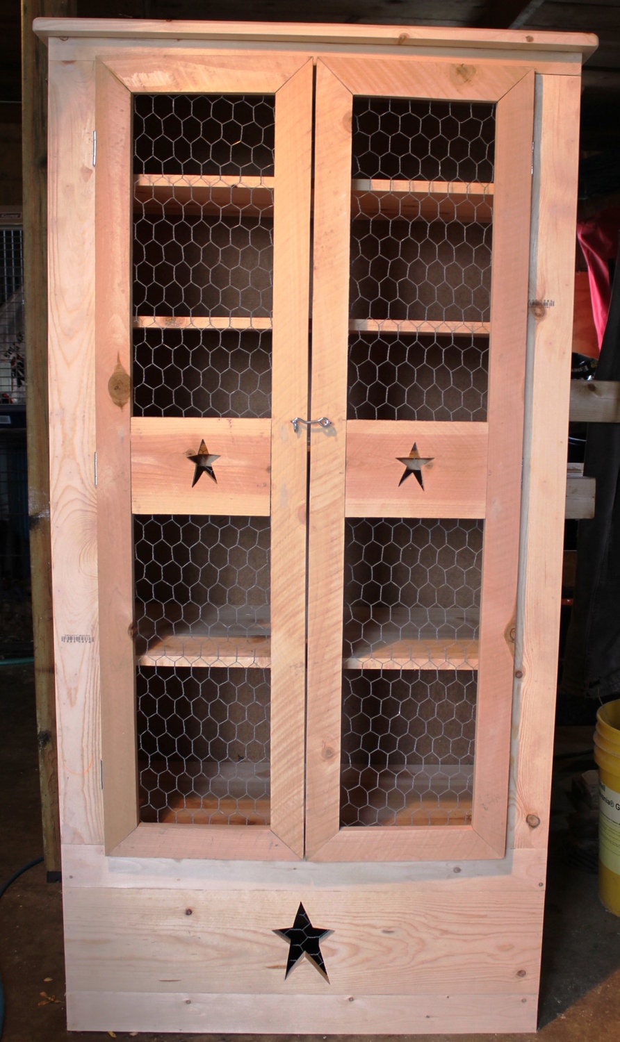 Primitive, Americana, Country Hutch