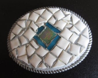 Snake Eye Mosaic Belt Buckle