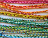7 Woven Thread Friendship Bracelets---Inexpensive Gift for Slumber or Birthday Party or Relive Childhood Memories