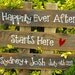 CUSTOM  Large Wedding Sign -3 rows of wood -you choose the words ALL PAINTED