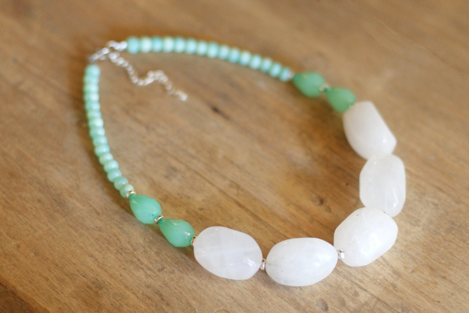 Chunky Mint Green Necklace