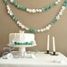 Paper Flowers Teal and White Paper Flowers Wedding Table Decorations 25 flowers
