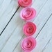 Garland Pink Paper Flower Garland- shower, birthday party, nursery garland-Baby Girl