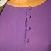 Vintage Carole Little 80's Silk Blouse Purple  Shoulder Pads New Original Tags  RARE