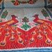 Vintage Chenille Peacock Bedspread