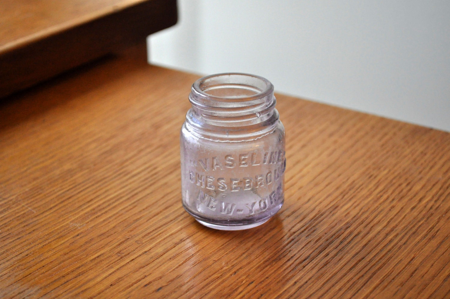Antique Vaseline Glass Jar by AshleyGeer on Etsy