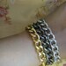 Chunky Curb Chain Gunmetal Bracelet