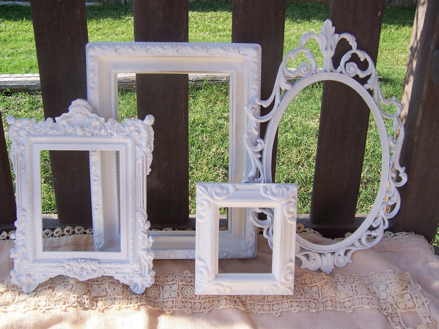SALE Beautiful Vintage Ornate Shabby Frames All 4