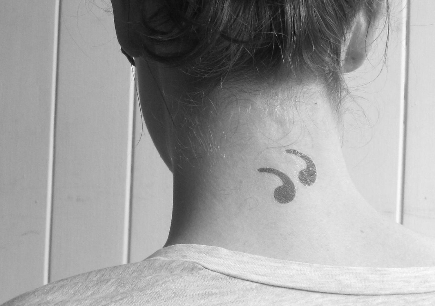 Quotation temporary tattoo