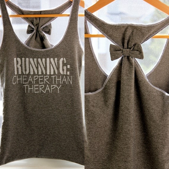 Running Workout Clothes RUNNING Cheaper than Therapy - Large - personTen Running Workout Clothes RUNNING Cheaper than Therapy - Large - personTen