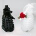 Reserved for Thomas - Doctor Who Wedding Cake Toppers, Dalek Bride and Groom