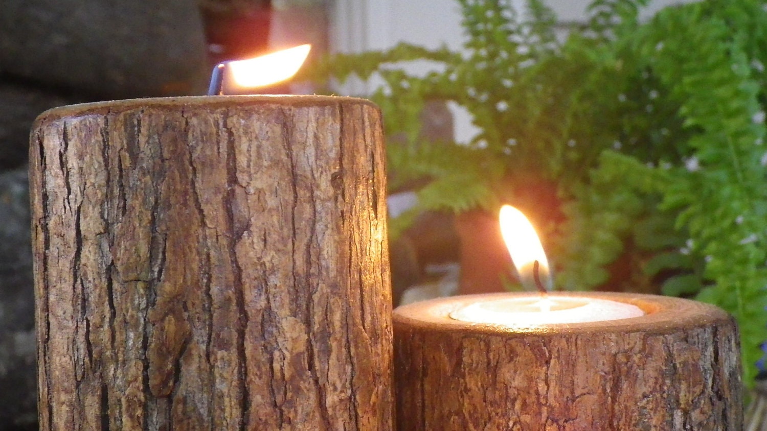 Tall, set of 3 candle holders