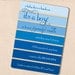 OMBRE BABY SHOWER personalized printable striped invitation diy