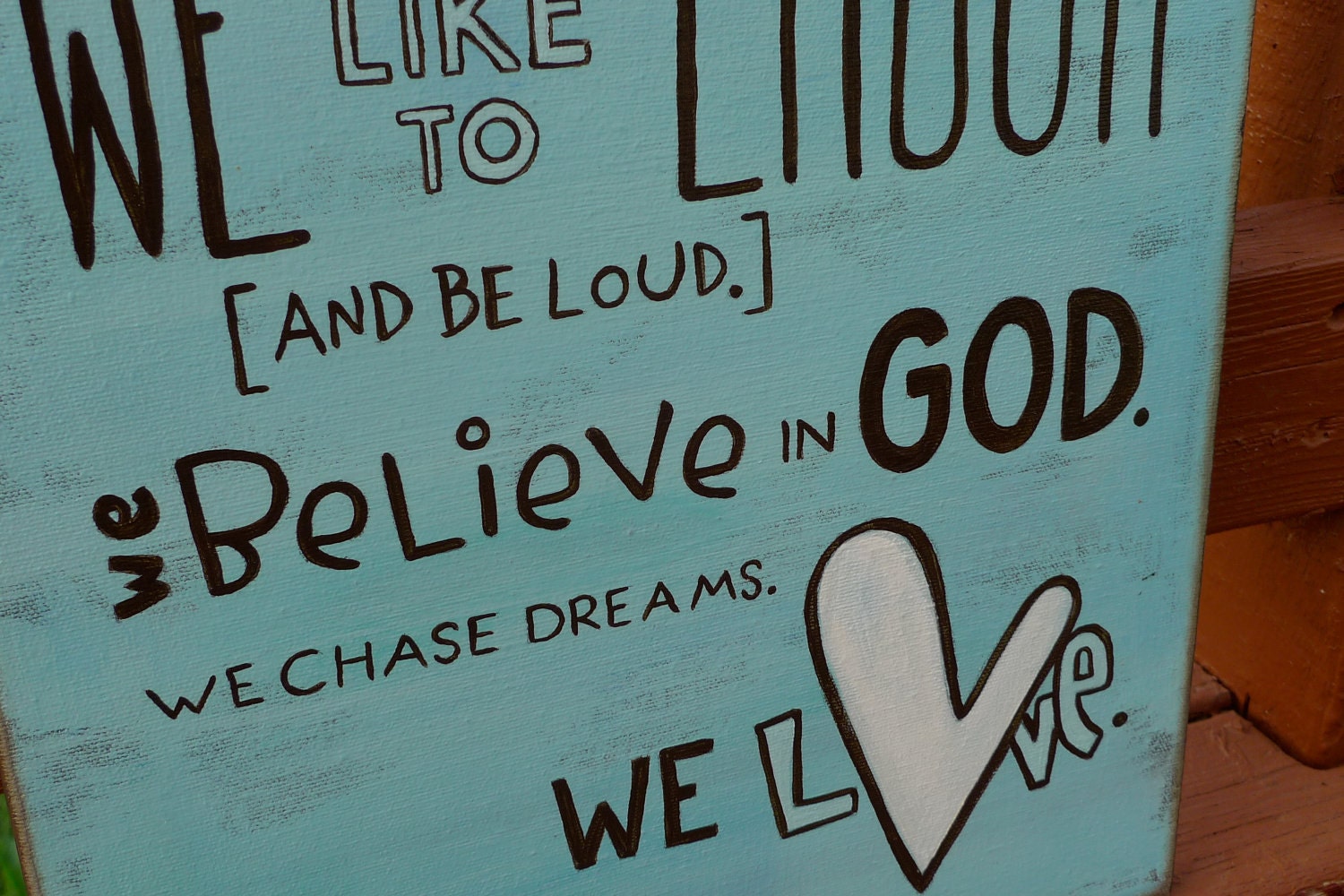 House Rules Canvas Painting