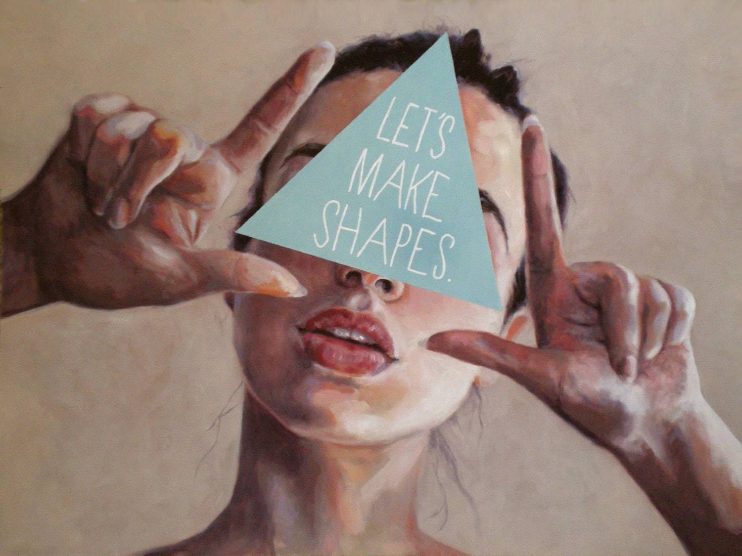 Framed print - 'Let's Make Shapes' by Little Lost Soul - littlelostsoul