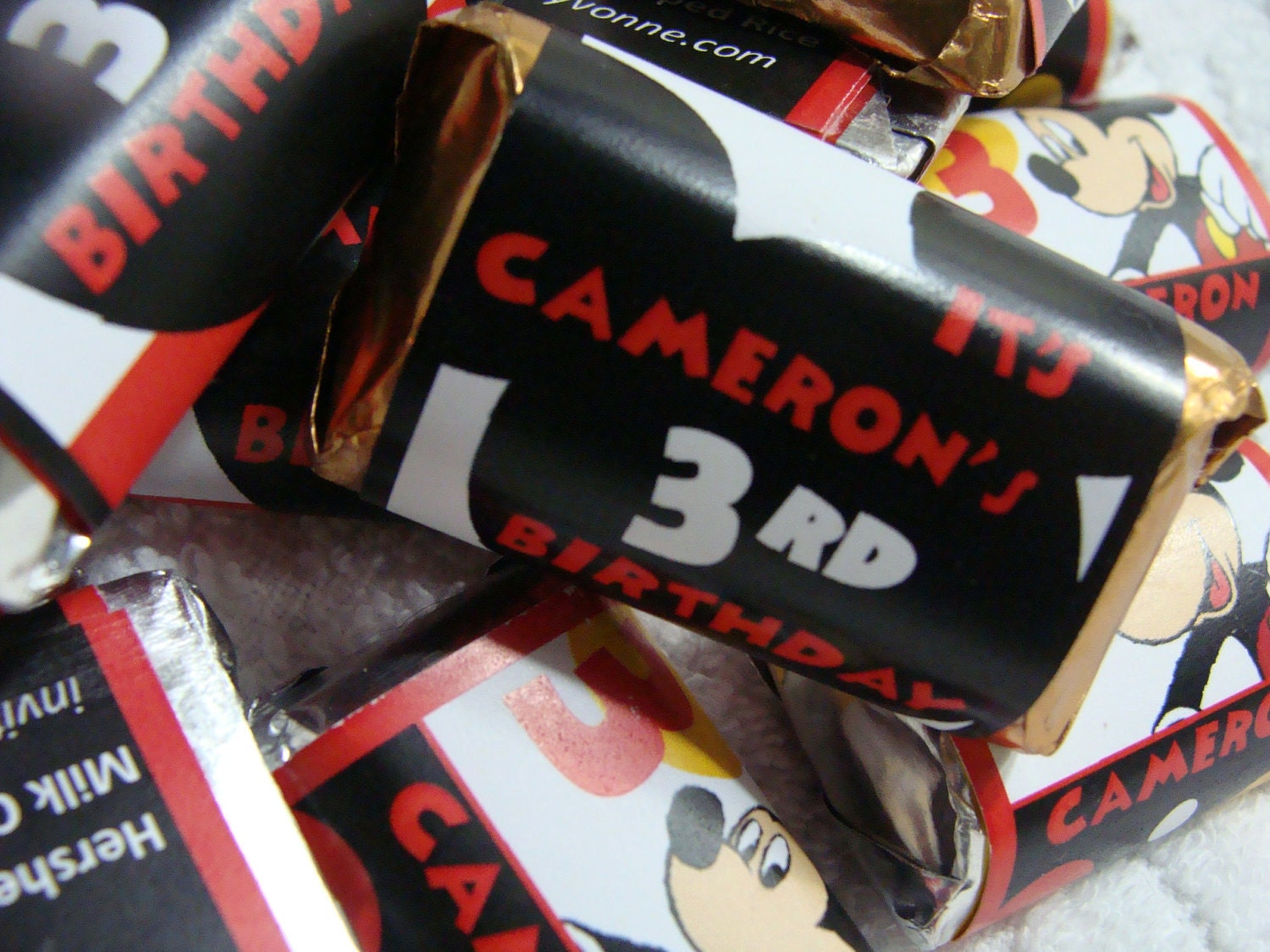 Mickey Mouse Miniature Chocolate Bars (Batch of 40)