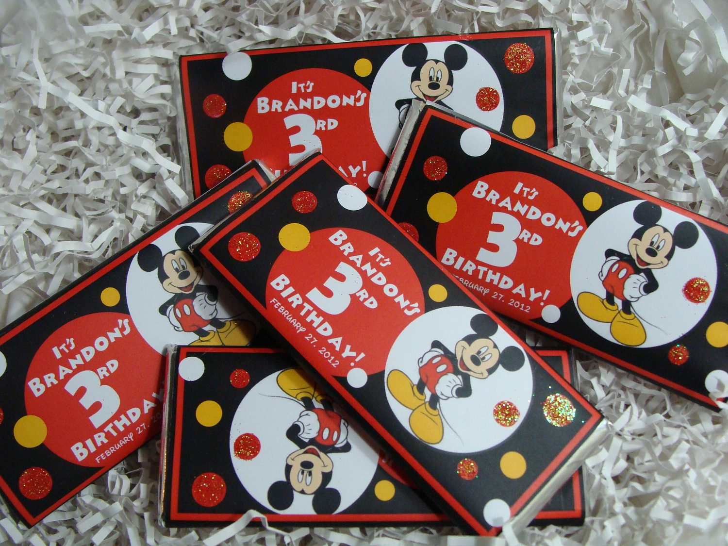 Mickey Mouse Candy Bar Favor