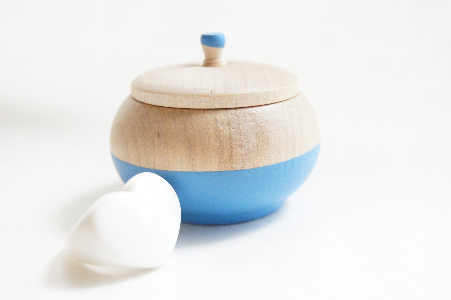 Mini Treasure Pot, Water Blue:  Wedding Decor, Engagement, Special Jewelry Box, Toothfairy