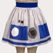 Printed R2 Inspired Sateen Skirt