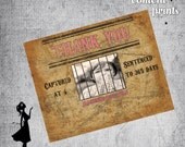Printable Thank You Card - LITTLE OUTLAW (GIRL) Il_170x135