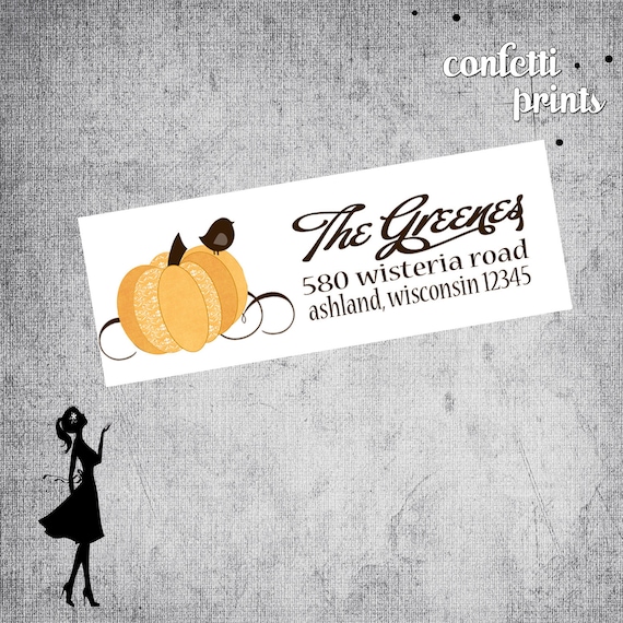 Personalized Printable Address Label - LITTLE PUMPKIN Il_570xn
