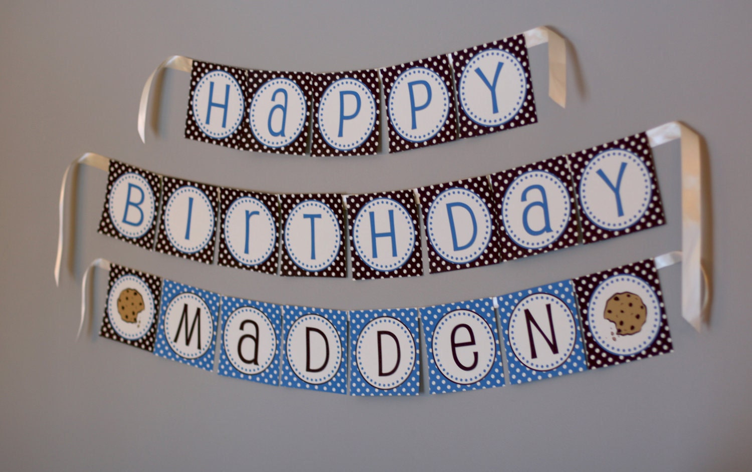 Birthday Banner - COOKIE MONSTER Printable