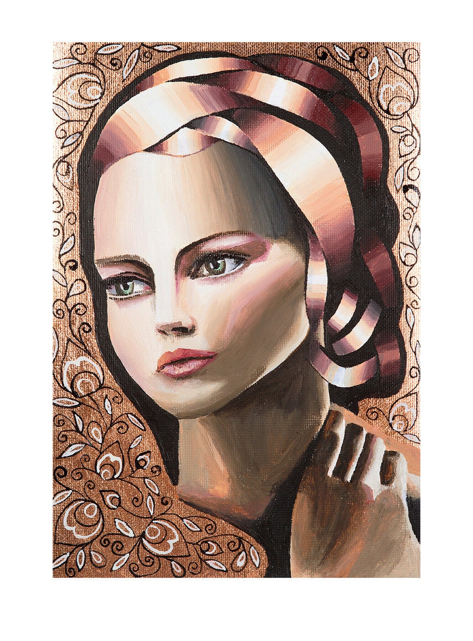 Bronze I canvas giclee print