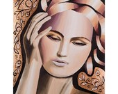 Bronze II canvas giclee print