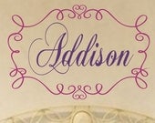 Custom Vinyl Name Decal - Nursery and Bedroom Vinyl Wall Art - Children/Teen Vinyl Lettering