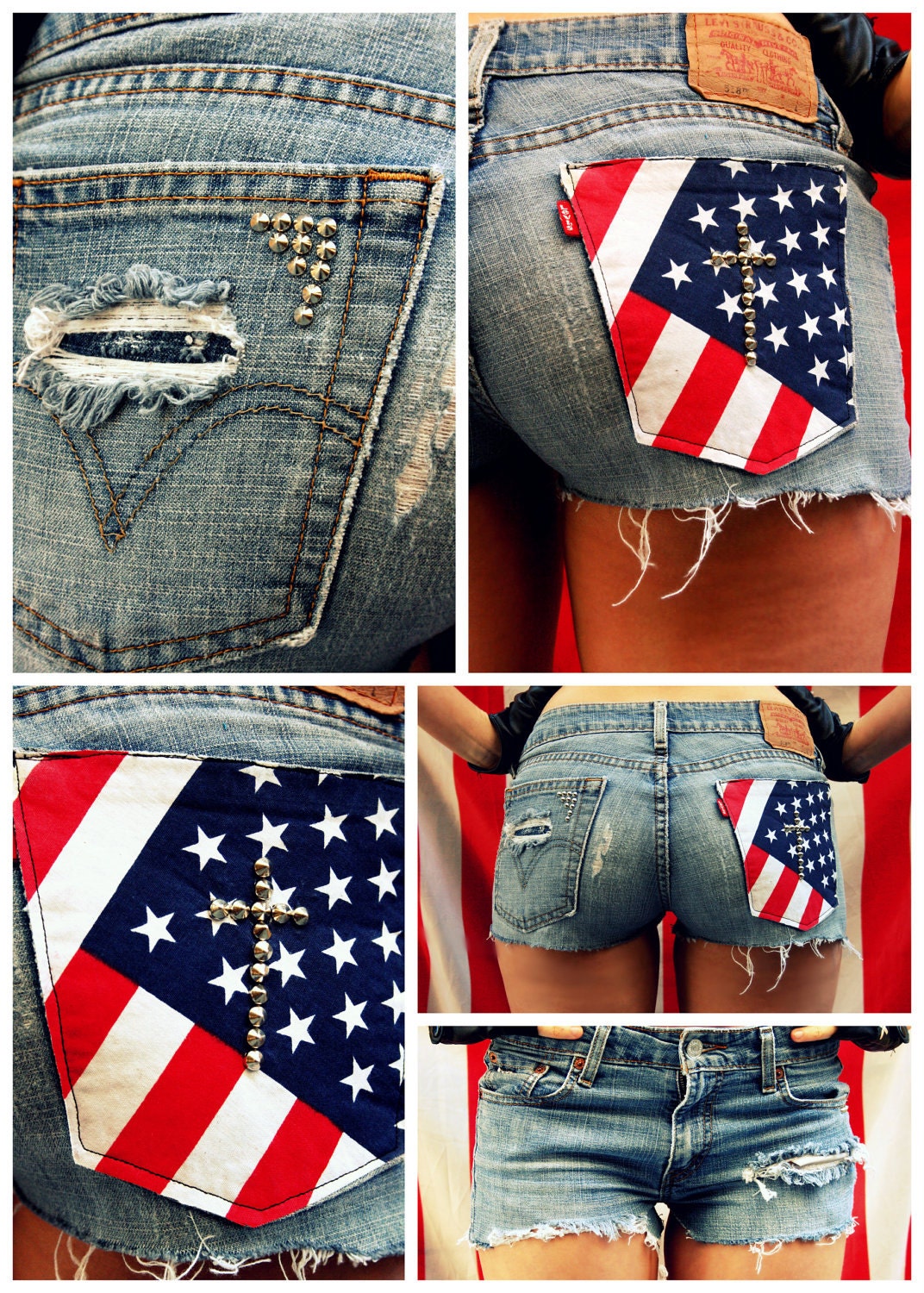 Shorts with American Flag Shorts with American Flag