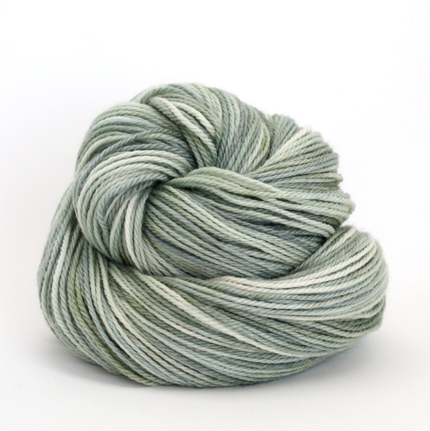 Hand Dyed Polwarth Wool and Silk DK Yarn - Spruce