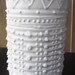 2 Upcycled Containers - White Faux Porcelain Pottery