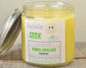 Zombie Repellant Soy Candle - 16 oz. jar - Sunflower scented