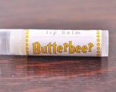 Butterbeer Lip Balm  - natural - butterscotch and vanilla, wizardry