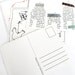 Illustrated postcards set of 4, printed on recycled paper