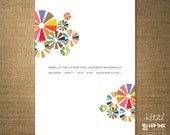 MODERN - Modern Abstract Color Wheels Wedding Invitation (SAMPLE)