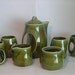 Vintage Green Tea or Coffee Set