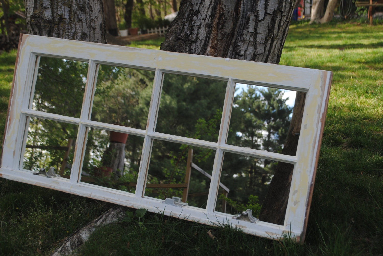 Vintage Window Mirror