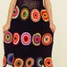 Boho Skirt, Gypsy Skirt, Long Skirt, Crochet, Geometric, Fall Skirt, OOAK