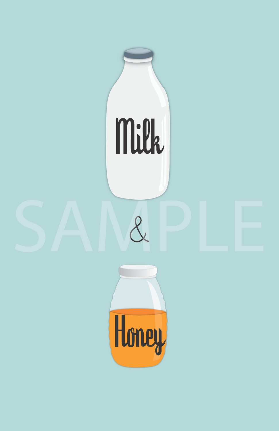 Milk and Honey 11" x 17" Art Print Poster