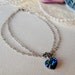 Double Chain Anklet with Swarovski Crystal Heart Pendant